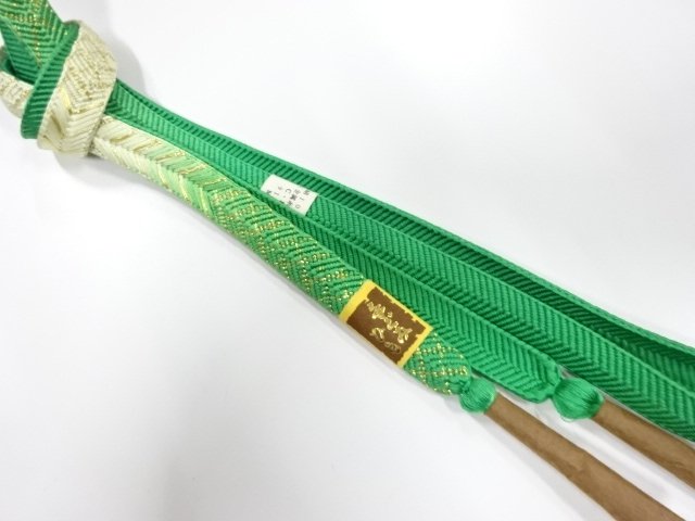 未使用品　正絹　手組帯締め